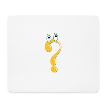 Fragezeichen Figur Symbol Idee Geschenk Comic - Mousepad (Querformat) - Weiß - Vorne