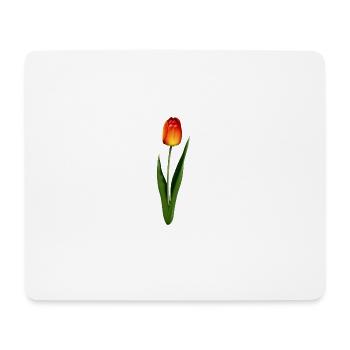 tulipe - Tapis de souris (format paysage) - blanc - Devant