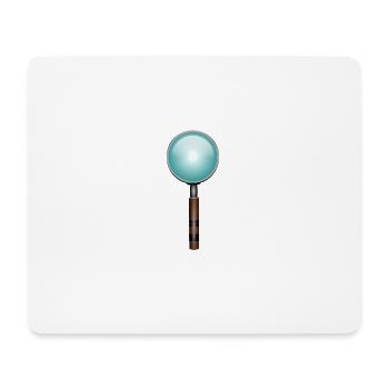 Lupe - Mousepad (Querformat) - Weiß - Vorne
