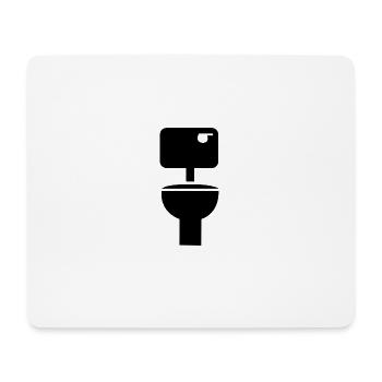 Toilet - Mouse Pad (horizontal) - white - Front