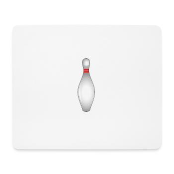 Bowling Pin - Mouse Pad (horizontal) - white - Front