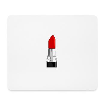 rouge à lèvres - Tapis de souris (format paysage) - blanc - Devant