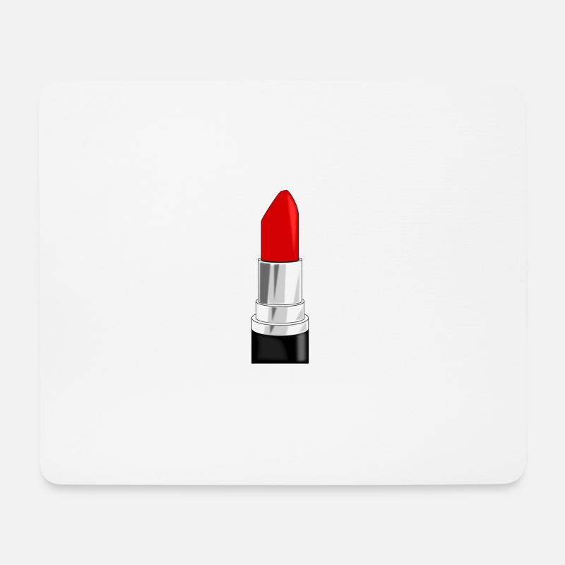 Lippenstift - Mousepad (Querformat) - Weiß
