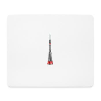 fusée Soyouz - Tapis de souris (format paysage) - blanc - Devant