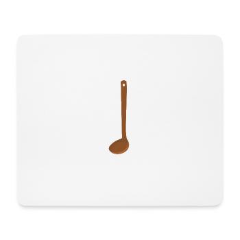 Suppenkelle - Mousepad (Querformat) - Weiß - Vorne