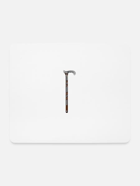 walking stick - Mouse Pad (horizontal) - white