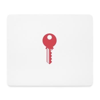 Schlüssel - Mousepad (Querformat) - Weiß - Vorne