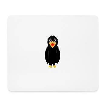 Rabe - Mousepad (Querformat) - Weiß - Vorne