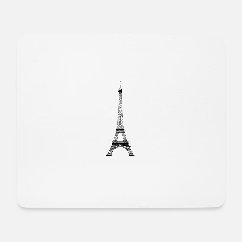 Eiffelturm - Mousepad (Querformat) - Weiß