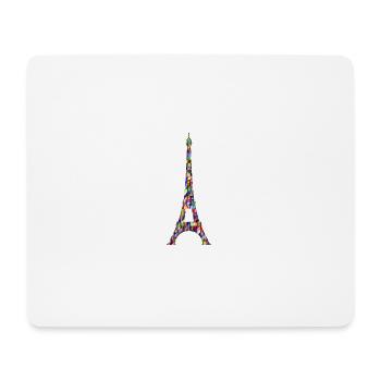 Eiffel Tower Rainbow - Mouse Pad (horizontal) - white - Front