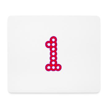 1. 1 year. 1st ANNIVERSARY. 1 YEAR ANNIVERSARY - Mouse Pad (horizontal) - white - Front