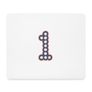 1. 1 year. 1st ANNIVERSARY. 1 YEAR ANNIVERSARY - Mouse Pad (horizontal) - white - Front