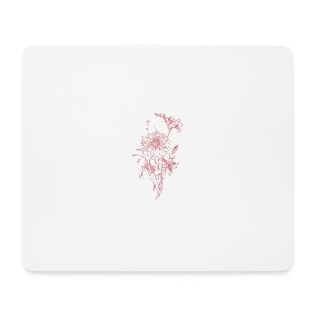 Type de fleur - Tapis de souris (format paysage) - blanc - Devant