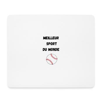 Best sport - Tapis de souris (format paysage) - blanc - Devant