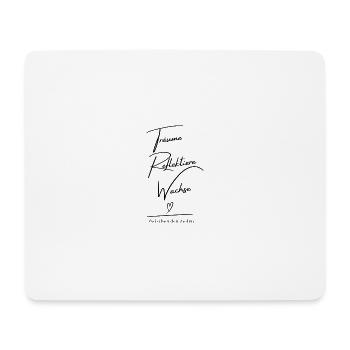 Träume, Reflektiere, Wachse 🤍 - Mousepad (Querformat) - Weiß - Vorne