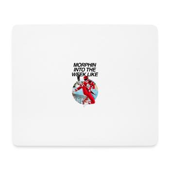 Power Rangers Morphin Into The Week Like - Tapis de souris (format paysage) - blanc - Devant