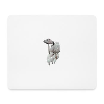 Shaggy Forest Pilze - Mousepad (Querformat) - Weiß - Vorne