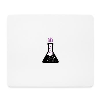 Chemistry Laboratory Erlenmeyer Flask Test Tube - Mouse Pad (horizontal) - white - Front
