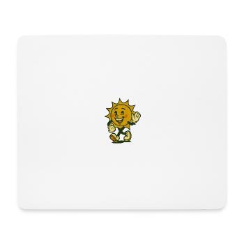 Sunshine Smile – Wenn der Tag strahlt - Mousepad (Querformat) - Weiß - Vorne