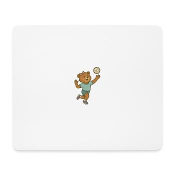 Volleyball - Bear - Mouse Pad (horizontal) - white - Front