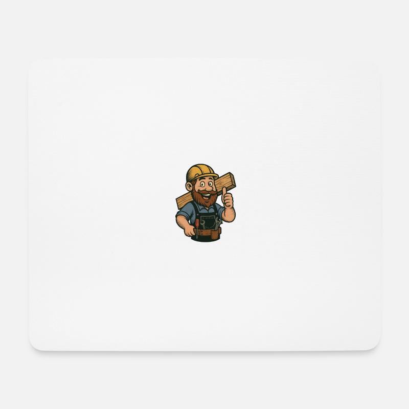 Allrounder im Handwerk - Mousepad (Querformat) - Weiß