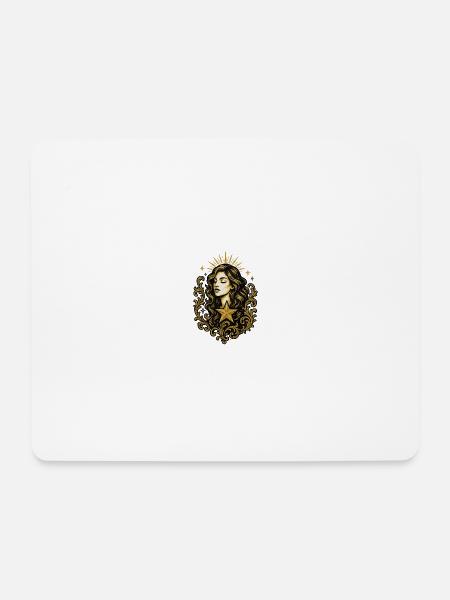 Goldener Wappen - Mousepad (Querformat) - Weiß