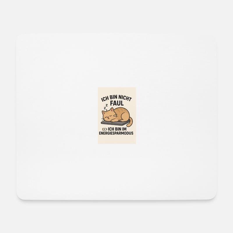 Energiesparmodus - Mousepad (Querformat) - Weiß