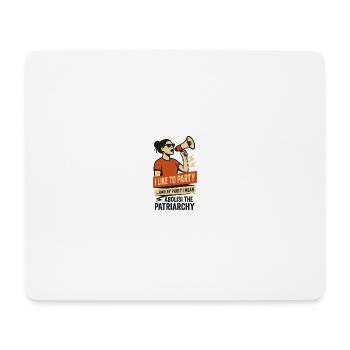 J’aime faire la fête... et par parti, j’entends abolir - Tapis de souris (format paysage) - blanc - Devant