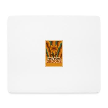 Flower Power Groove - Mousepad (Querformat) - Weiß - Vorne