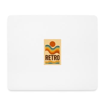 Wellenzeit – Retro Sommer Vibes - Mousepad (Querformat) - Weiß - Vorne