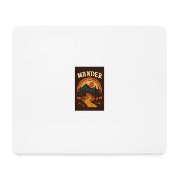 Wanderlust – Retro Path to Adventure - Mouse Pad (horizontal) - white - Front
