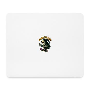 Born to ride! - Mousepad (Querformat) - Weiß - Vorne