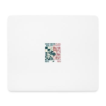 ISFJ × ESTJ – Des plans motivés par le cœur, des résultats guidés par l’âme - Tapis de souris (format paysage) - blanc - Devant