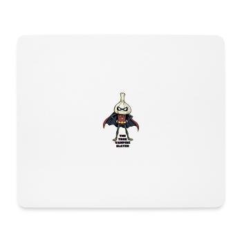 Der wahre Vampirjäger Knoblauchheld - Mousepad (Querformat) - Weiß - Vorne