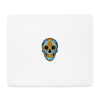 Skull Mexican Style, Día de Muertos - Mouse Pad (horizontal) - white - Front