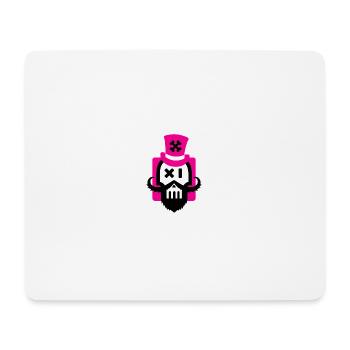 Bartschädel Magenta - Mousepad (Querformat) - Weiß - Vorne