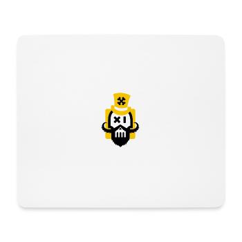 Bartschädel gelb - Mousepad (Querformat) - Weiß - Vorne