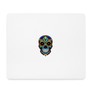 Skull Mexican Style, Día de Muertos - Mouse Pad (horizontal) - white - Front