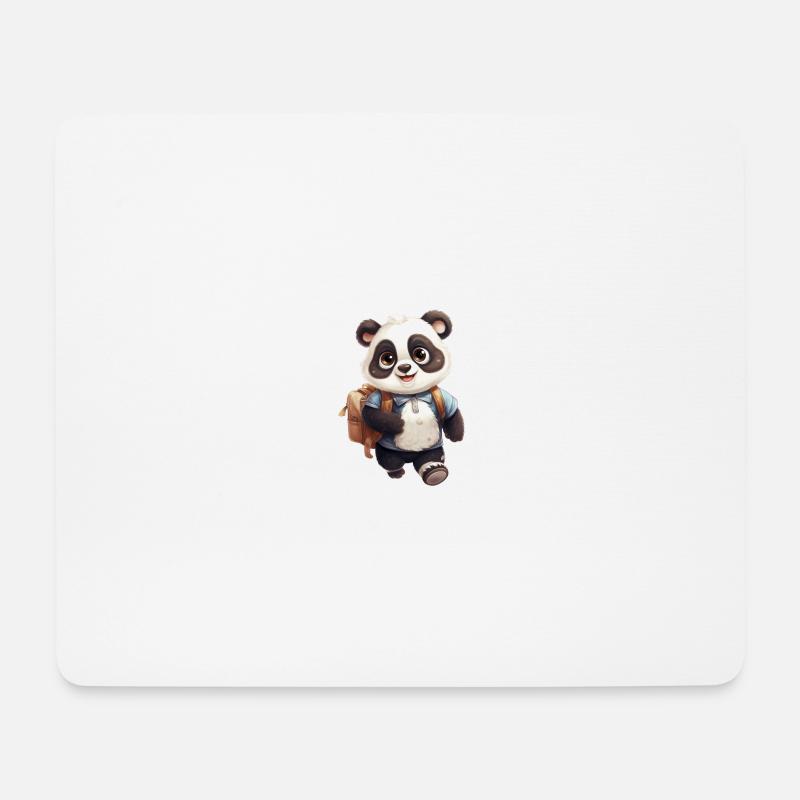 Panda Moritz - Mousepad (Querformat) - Weiß