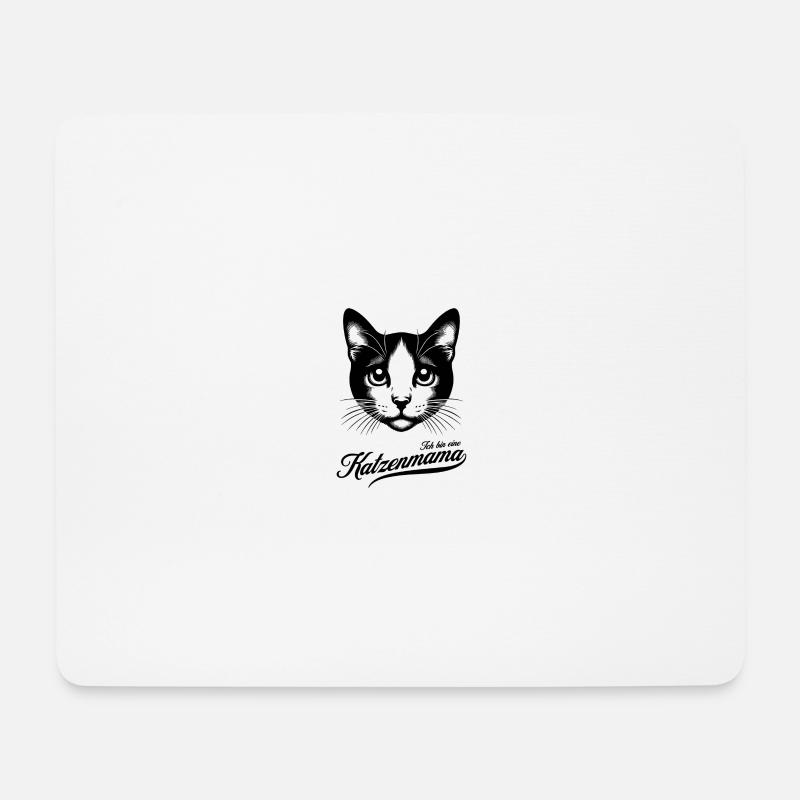 Ich bin eine Katzenmama, Tierfreund - Mousepad (Querformat) - Weiß
