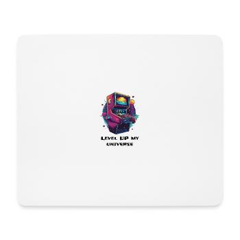 Level Up Your Universe! - Mousepad (Querformat) - Weiß - Vorne