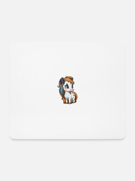 Stutfohlen Pony 3 - Mousepad (Querformat) - Weiß