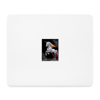 Wildes Einhorn - Mousepad (Querformat) - Weiß - Vorne