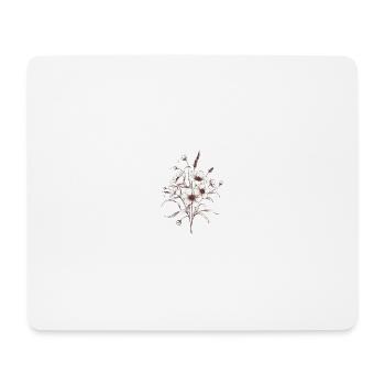 Timeless Floral Elegance – Nature’s Beauty - Mousepad (Querformat) - Weiß - Vorne