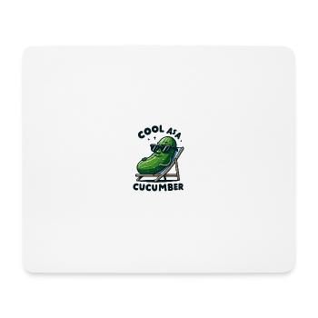 Cool As Acucumber - Mousepad (Querformat) - Weiß - Vorne