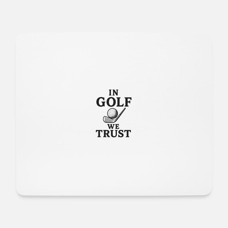 Im Golf vertrauen wir 2 - Mousepad (Querformat) - Weiß