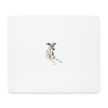 Elegant Whippet - Mouse Pad (horizontal) - white - Front