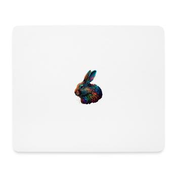 TRES BEAU LAPIN - Tapis de souris (format paysage) - blanc - Devant