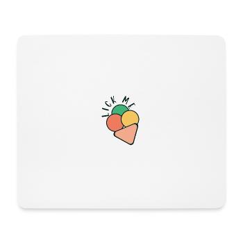 Eiscreme - ein niedliches Logo - Mousepad (Querformat) - Weiß - Vorne