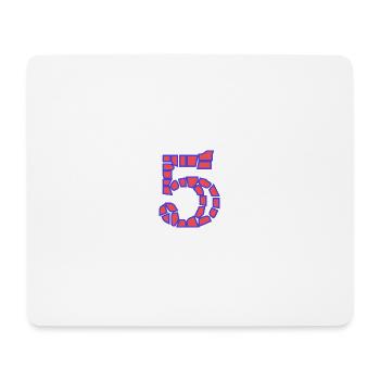 5. 5 JAHRE. 5-JÄHRIGES JUBILÄUM. 5-JÄHRIGES JUBILÄUM - Mousepad (Querformat) - Weiß - Vorne